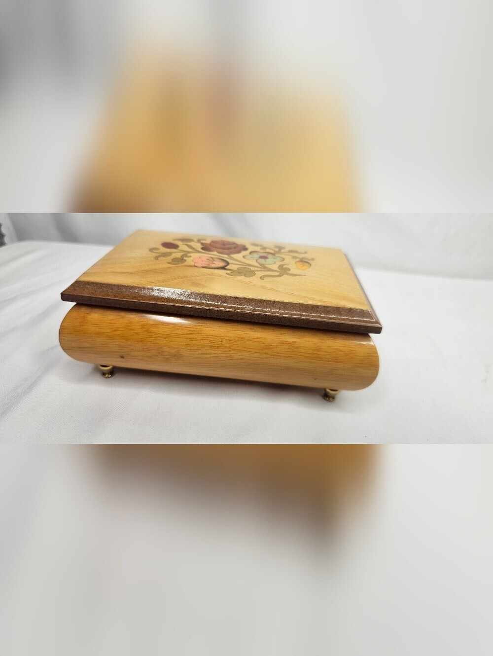 Vtg Inlay Marquetry INTARSITALIA Jewelry Box Made In Italy